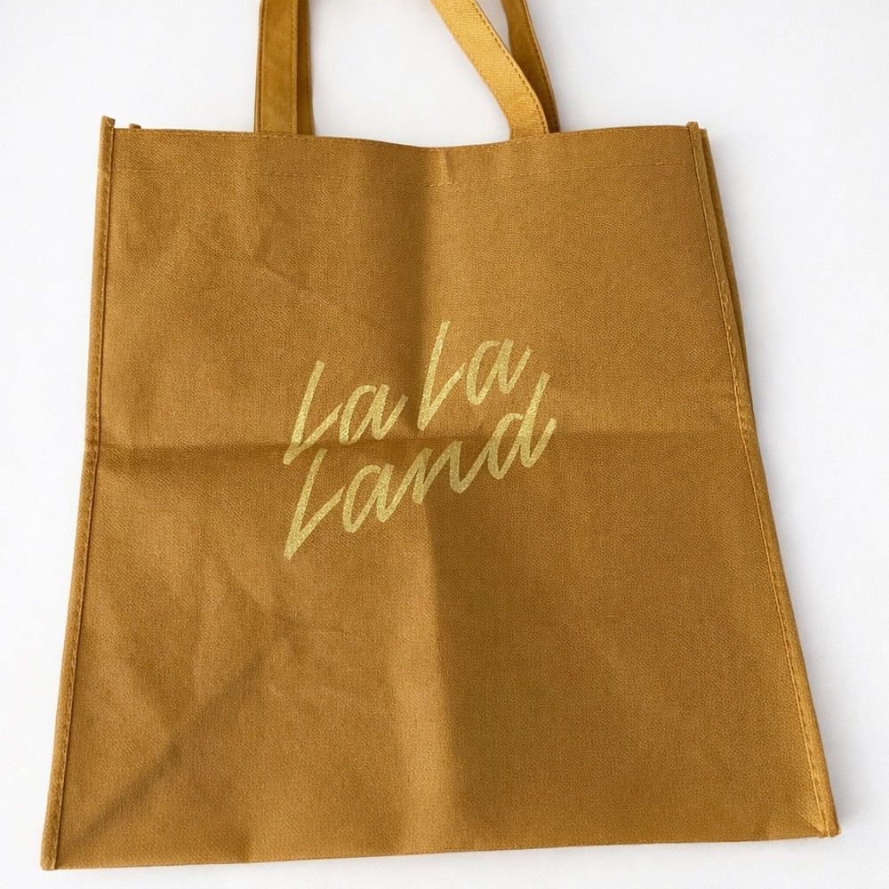 CALABASAS La La Land Cafe Tote Reusable Bag NWOT COLLECTIBLE RARE Gold Limited
